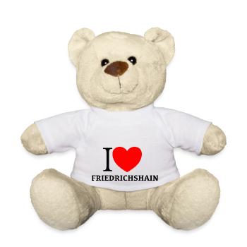 I LOVE FRIEDRICHSHAIN - Teddy - Weiß - Vorne
