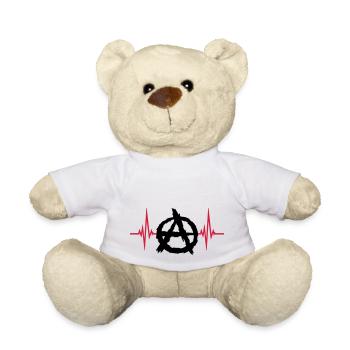 Puls Anarchie Symbol Logo - Teddy - Weiß - Vorne
