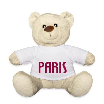 Paris - Nounours - blanc - Devant