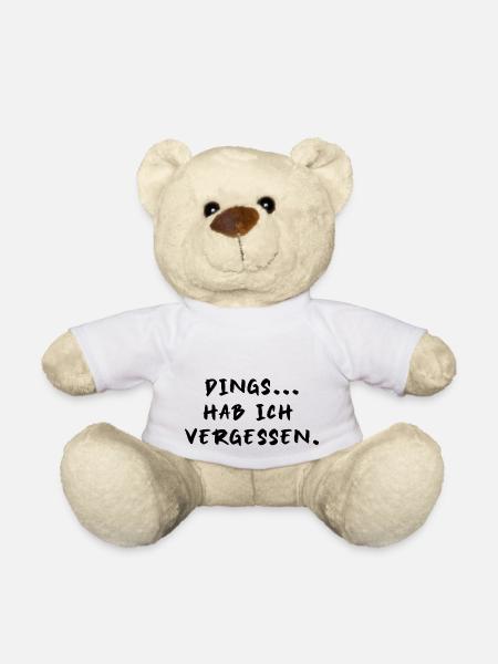 lustiger Spruch Schrift verrgessen Sommer Sonne - Teddy - Weiß