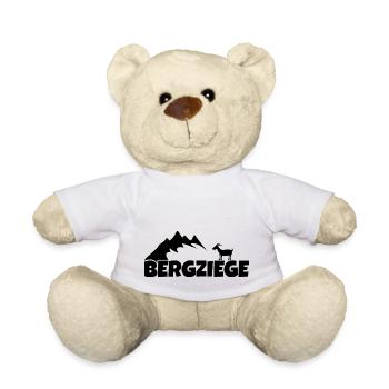 Bergziege Lustig Wandern Erzgebirge - Teddy - Weiß - Vorne