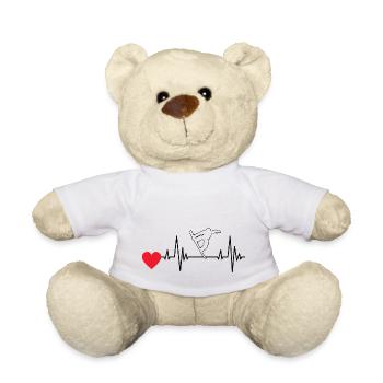 Snowboard Wintersport Spruch Snowboardfahrer - Teddy - Weiß - Vorne