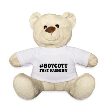 Boycott fast fashion - Nounours - blanc - Devant