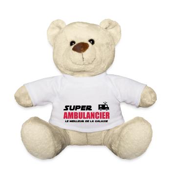 super ambulancier le meilleur de la galaxie - Nounours - blanc - Devant