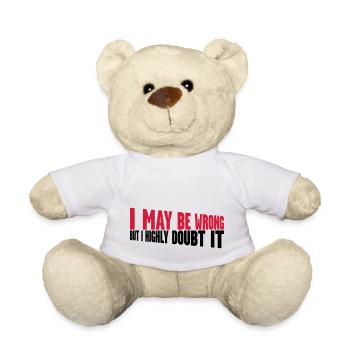 Je peux me tromper - Nounours - blanc - Devant