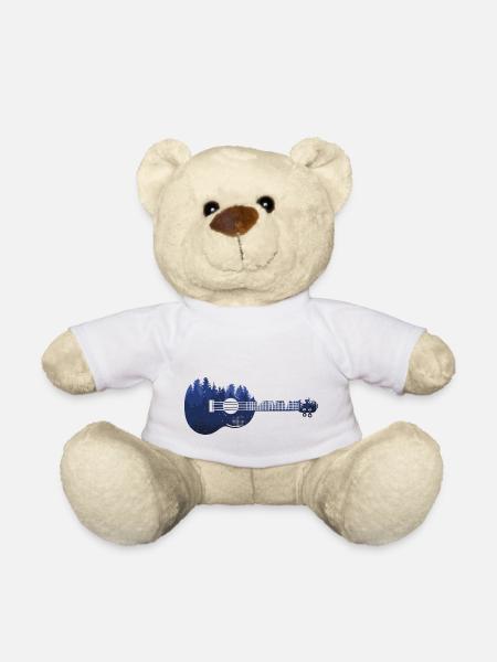 Natur Wald Musik Ukulele Gitarre Bäume Instrument - Teddy - Weiß