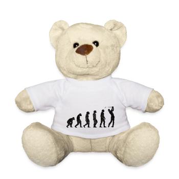 Golf Golfspielerin Golfschläger Spruch Golfball - Teddy - Weiß - Vorne
