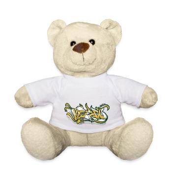Graffiti-Stile - Teddy - Weiß - Vorne