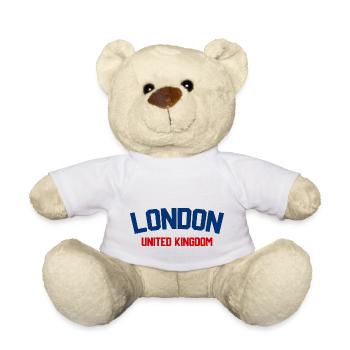 Londres Royaume-Uni - Nounours - blanc - Devant