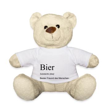 Bier - Der beste Freund des Menschen - Teddy - Weiß - Vorne