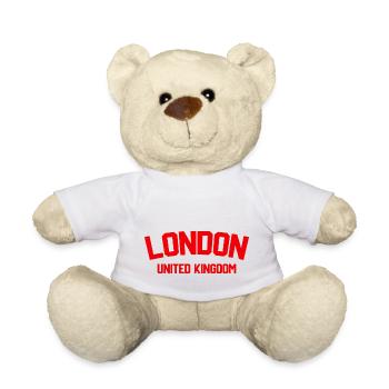 Londres Royaume-Uni - Nounours - blanc - Devant