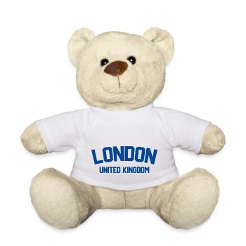 Londres Royaume-Uni - Nounours - blanc - Devant