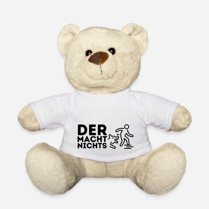 Der Hund mach nichts! Lustiges Geschenk - Teddy - Weiß
