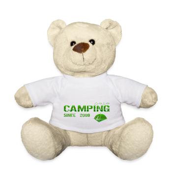 Camping 2008 Geschenk - Teddy - Weiß - Vorne