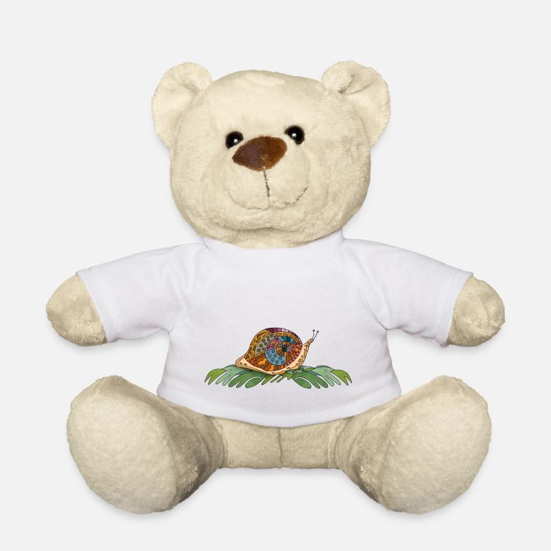 Schnecke - Teddy - Weiß