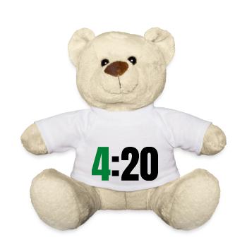 4 20 - Teddy Bear - white - Front