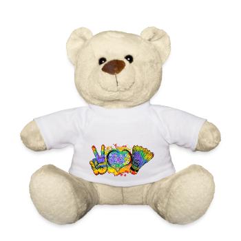Badminton Player Sport Badminton I Cadeau - Nounours - blanc - Devant