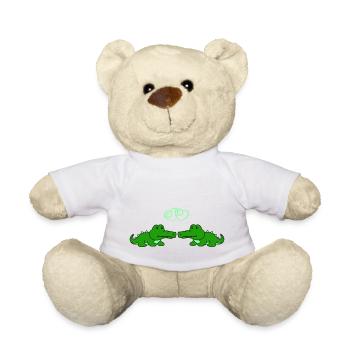 L’amour du crocodile - Nounours - blanc - Devant
