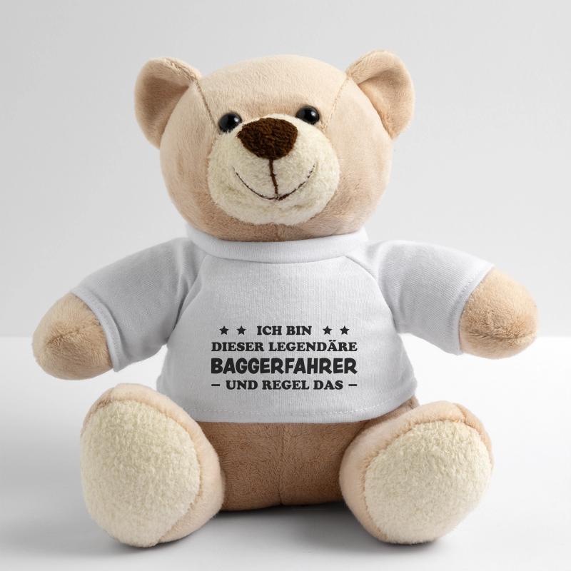 Baggerfahrer Lustiger Spruch Beruf Bagger Geschenk Teddy