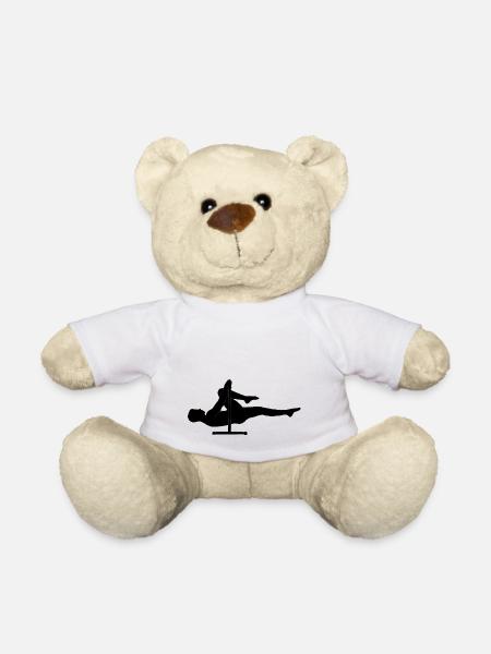 one leg Frontlever Calisthenics - Teddy Bear - white