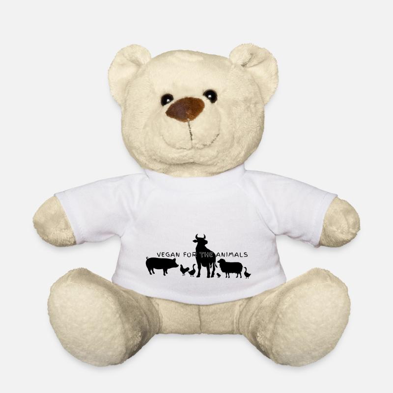 Vegan for the animals 4.0 - Teddy - Weiß