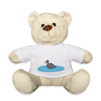Oiseau canard 2 - Nounours - blanc - Devant