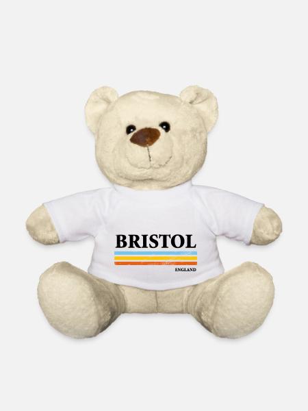 Bristol, England - Teddy Bear - white