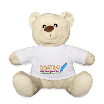 Poet Poesie Dichter Poetry I Geschenk - Teddy - Weiß - Vorne
