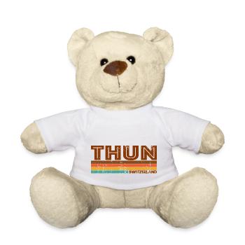 Vintage 1980s Style Thun Switzerland - Nounours - blanc - Devant