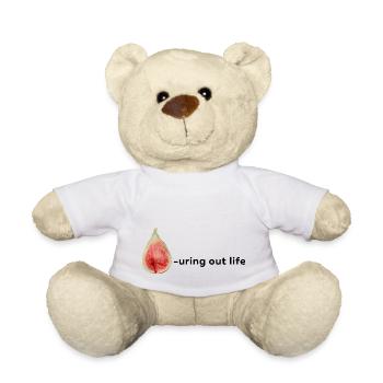 Fig-uring out life - Teddy Bear - white - Front