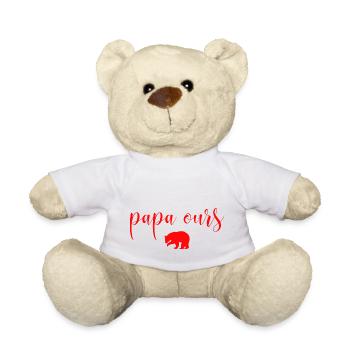 Papa ours - Teddy - Weiß - Vorne