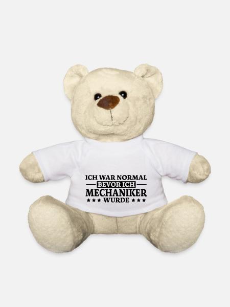 Mechaniker Spruch Lustiges Mechaniker Geschenk - Teddy - Weiß