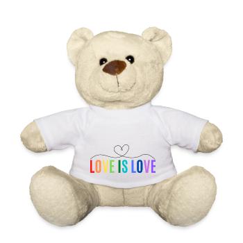 L’AMOUR EST L’AMOUR - Nounours - blanc - Devant