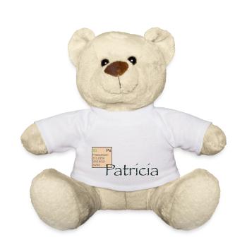 Patricia Vorname Namensschild Protactinium - Teddy - Weiß - Vorne