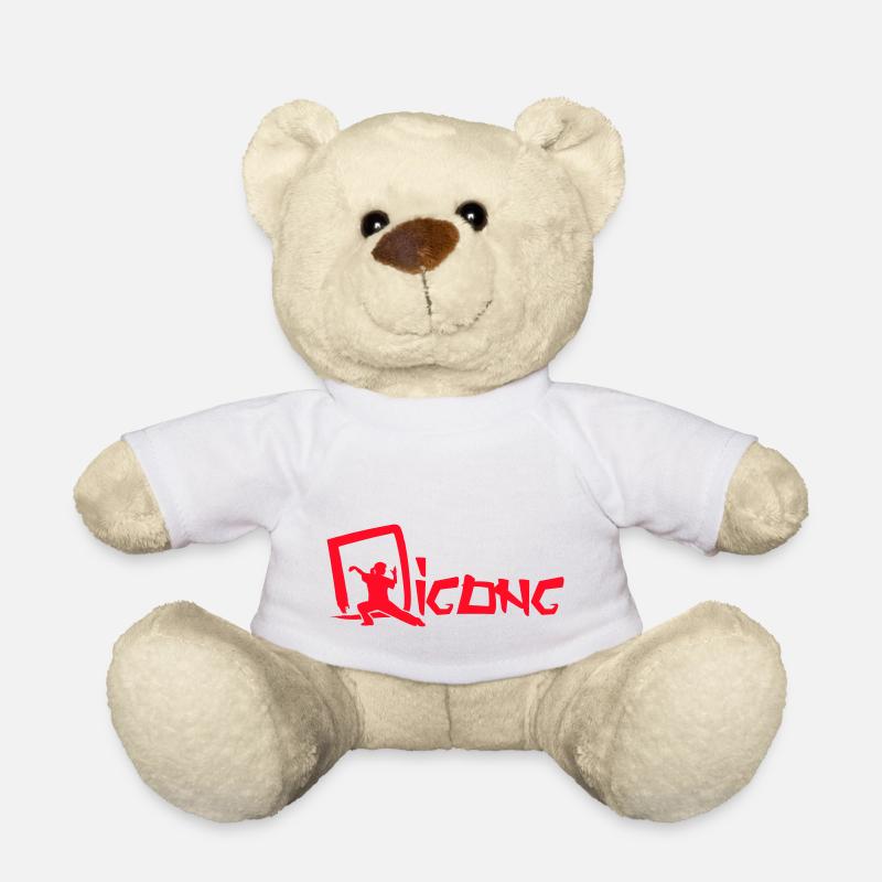 Qigong logo - Teddy - Weiß