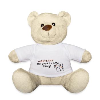 Les erreurs sont acceptables chat - Nounours - blanc - Devant