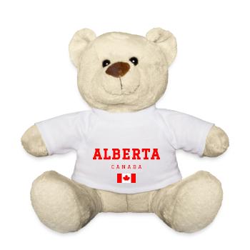 Alberta, Canada - Nounours - blanc - Devant