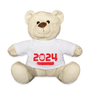Chinesisches Neujahr Drache Vietnam I Geschenk - Teddy - Weiß - Vorne