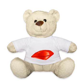 Roter Edelstein - Teddy - Weiß - Vorne