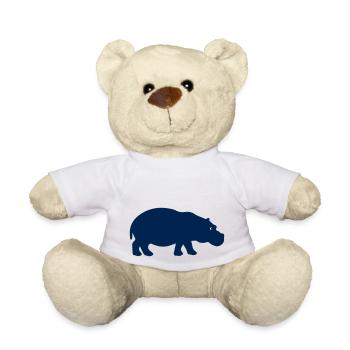 nilpferd silhouette - Teddy - Weiß - Vorne