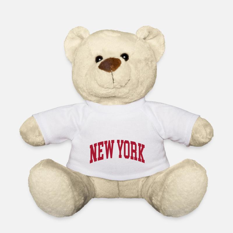 New York - Nounours - blanc