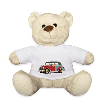 Vieille voiture - Nounours - blanc - Devant