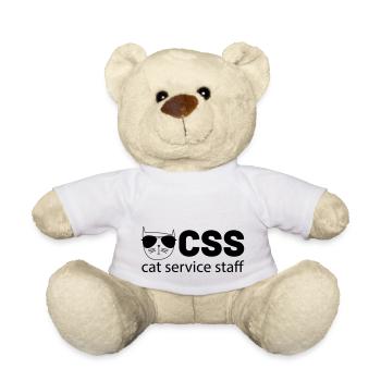 css cat service staff - Teddy Bear - white - Front