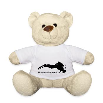 Homo Subaquaticus - Taucher Unterwasser - Teddy - Weiß - Vorne