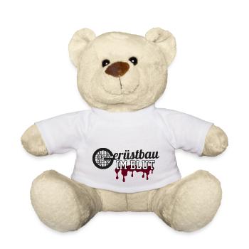 GERÜSTBAU im Blut 2 - Teddy - Weiß - Vorne