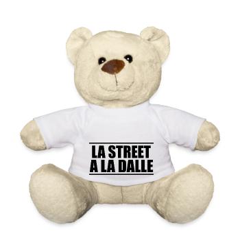 The street has the slab - Teddy Bear - white - Front