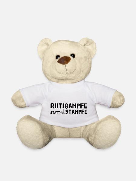 Riitigampfe statt stampfe - Teddy - Weiß