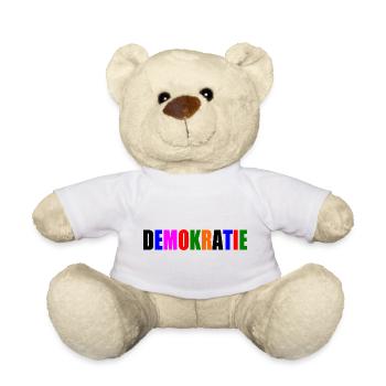 Democracy - Teddy Bear - white - Front