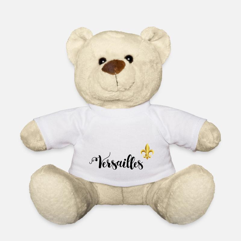 versailles lettrage et fleur de lys - Nounours - blanc