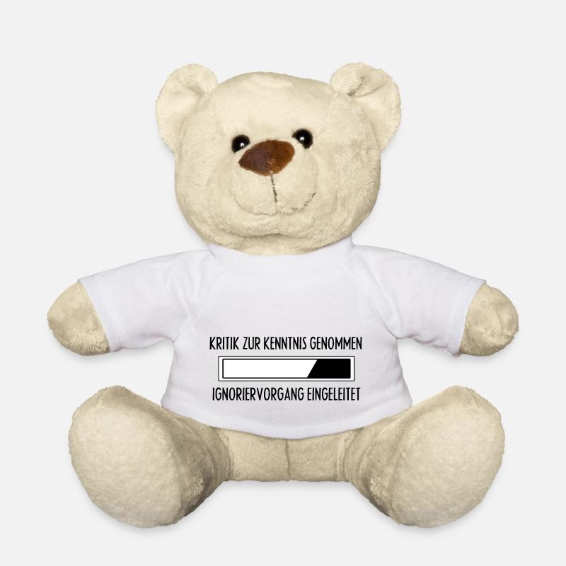 Shirt Damen - Sprüche Statement mit Spruch Kritik - Teddy - Weiß